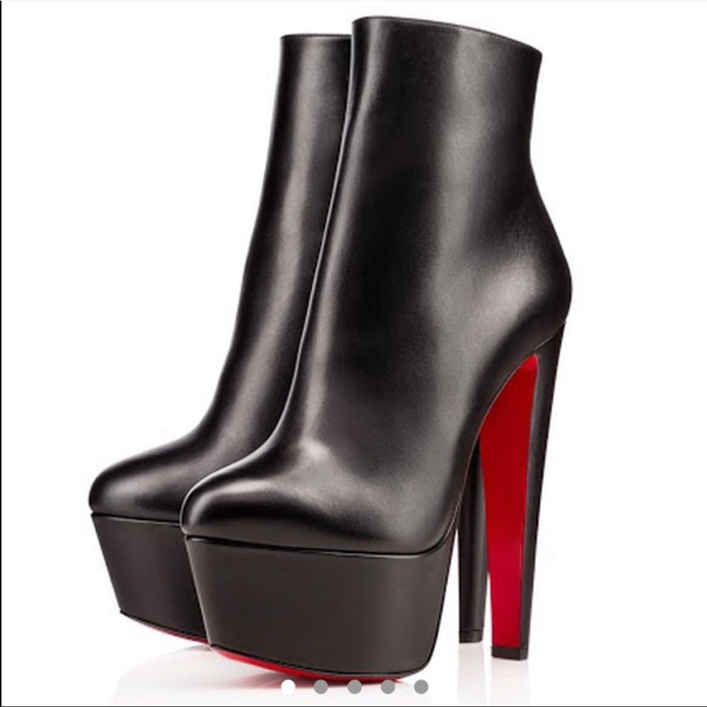 ISO Christian Louboutin fierce booty black leather
